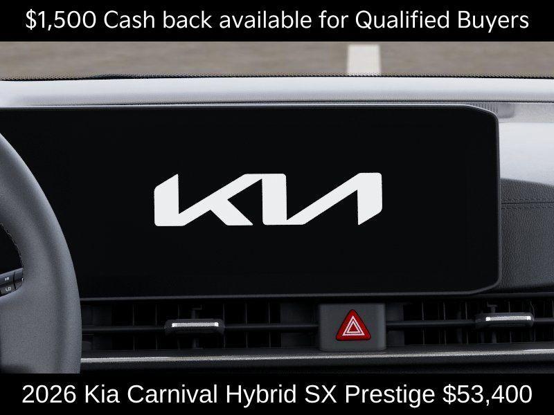 new 2026 Kia Carnival Hybrid car, priced at $53,400