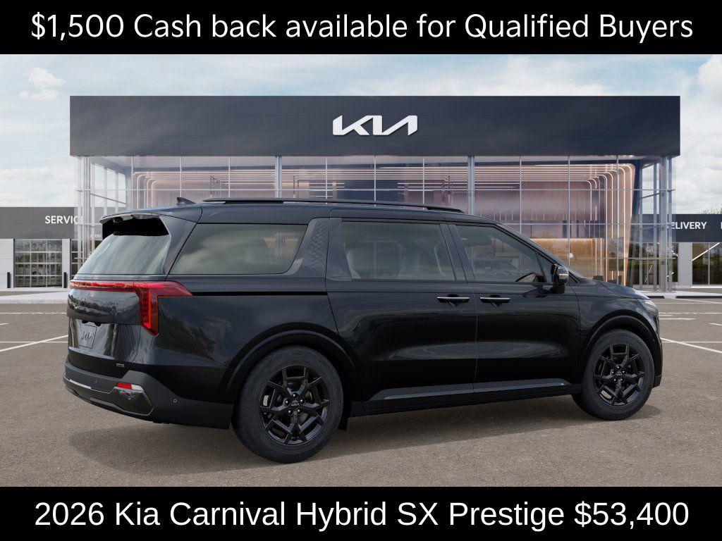new 2026 Kia Carnival Hybrid car, priced at $53,400