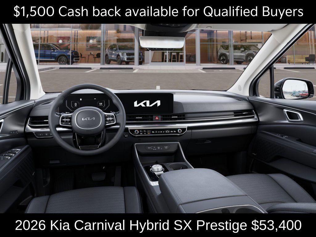 new 2026 Kia Carnival Hybrid car, priced at $53,400
