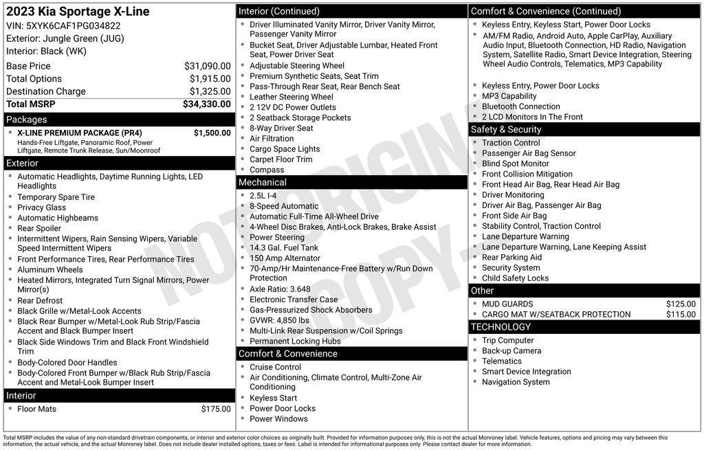 used 2023 Kia Sportage car, priced at $24,533