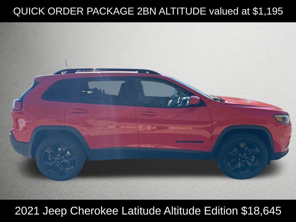 used 2021 Jeep Cherokee car, priced at $18,645