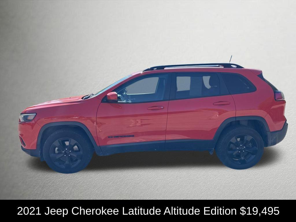 used 2021 Jeep Cherokee car, priced at $19,495