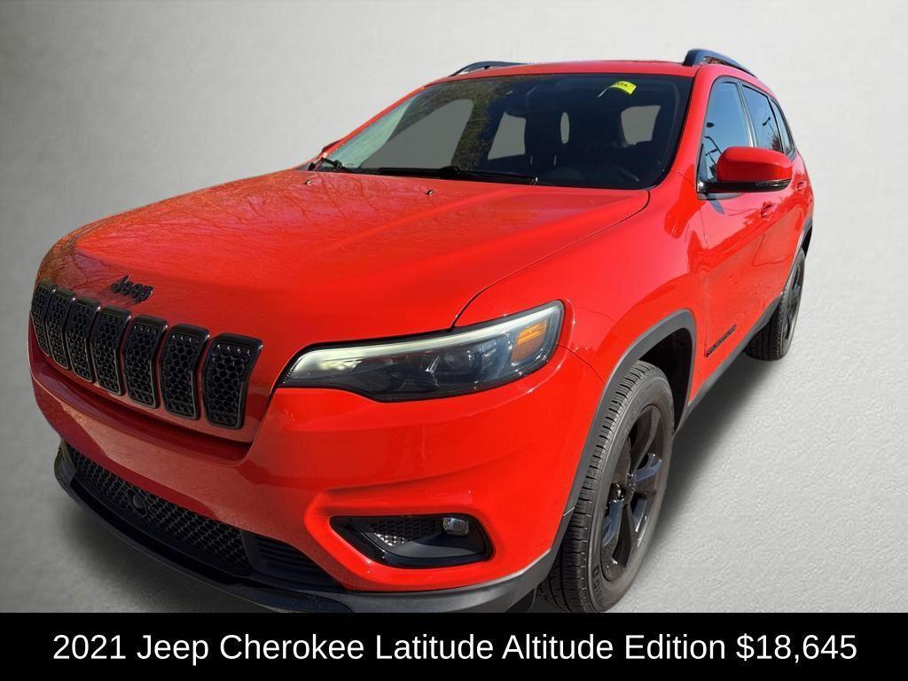 used 2021 Jeep Cherokee car, priced at $18,645