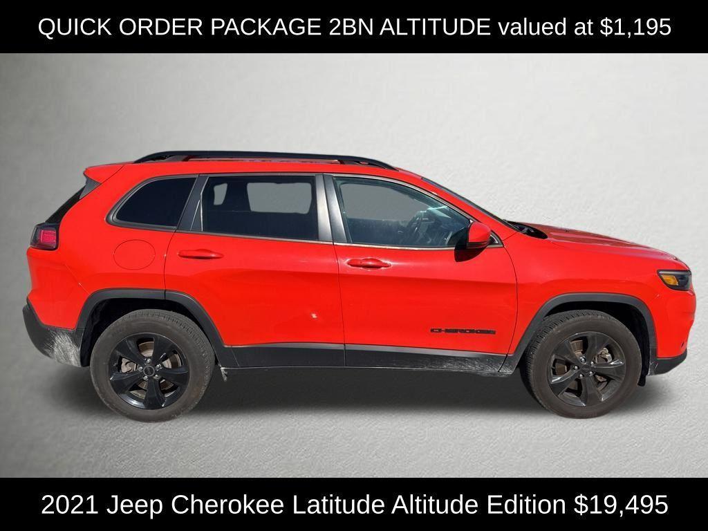 used 2021 Jeep Cherokee car, priced at $19,495