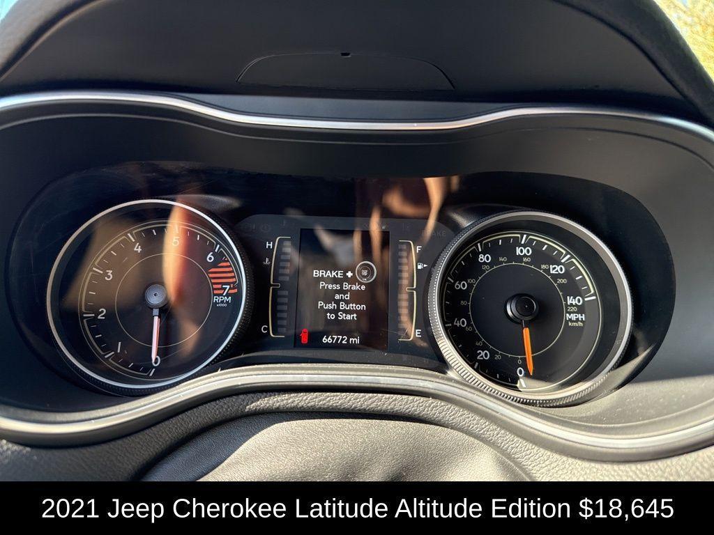 used 2021 Jeep Cherokee car, priced at $18,645