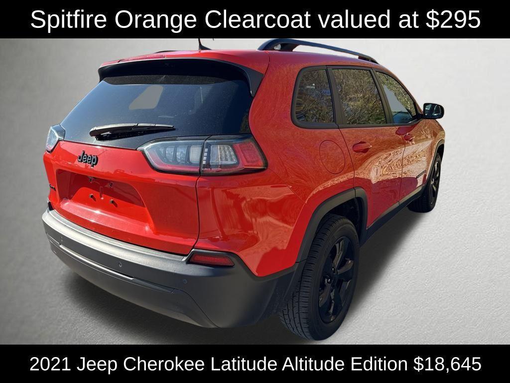 used 2021 Jeep Cherokee car, priced at $18,645