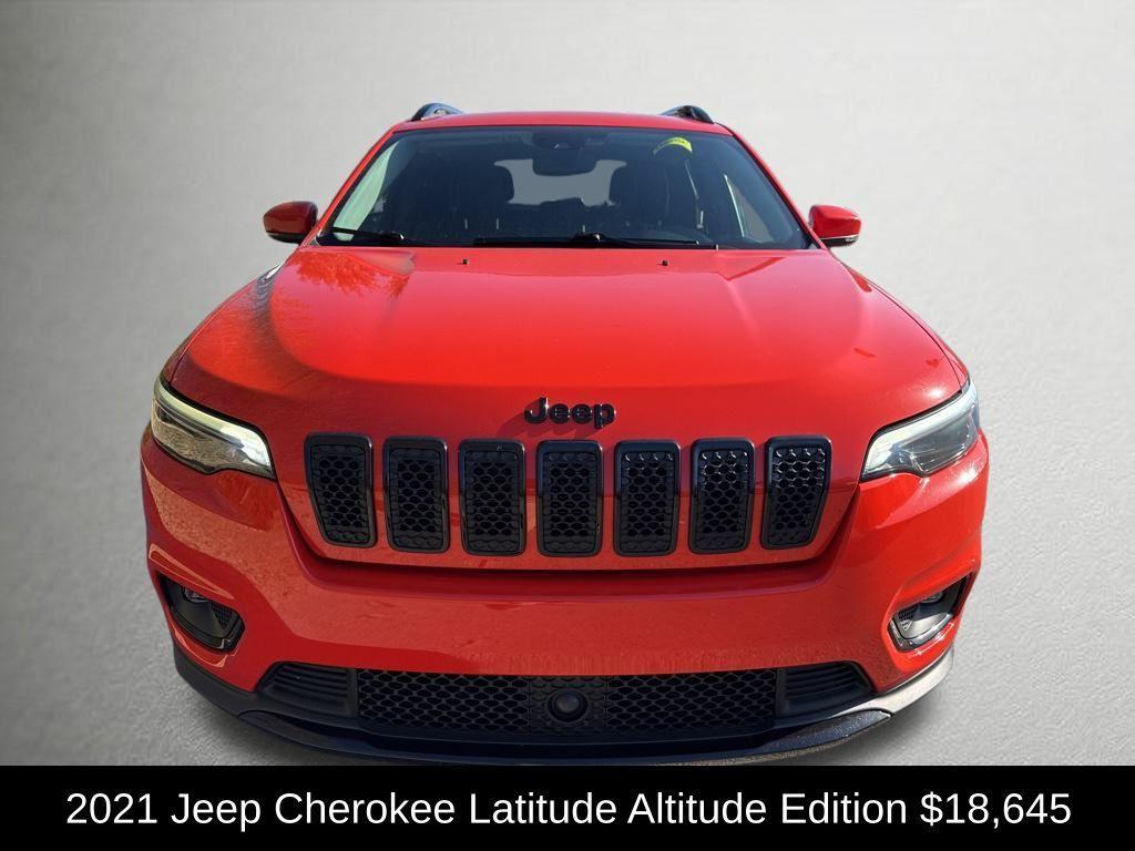 used 2021 Jeep Cherokee car, priced at $18,645