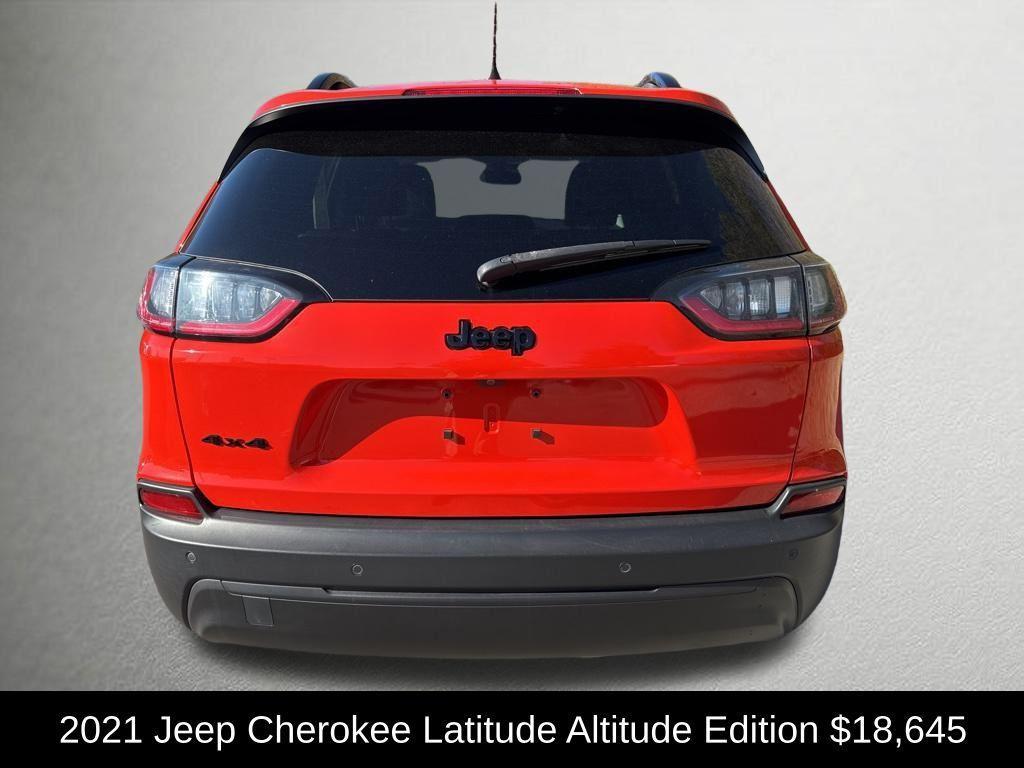 used 2021 Jeep Cherokee car, priced at $18,645
