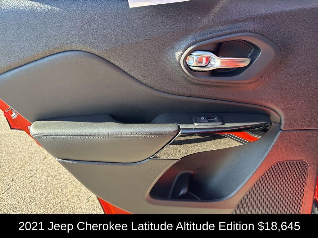 used 2021 Jeep Cherokee car, priced at $18,645
