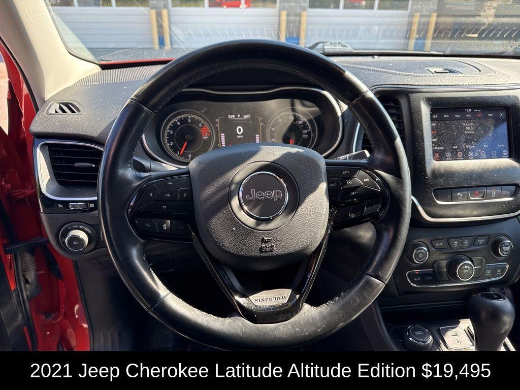 used 2021 Jeep Cherokee car, priced at $19,495