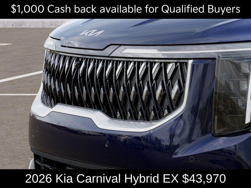 new 2026 Kia Carnival Hybrid car, priced at $43,970
