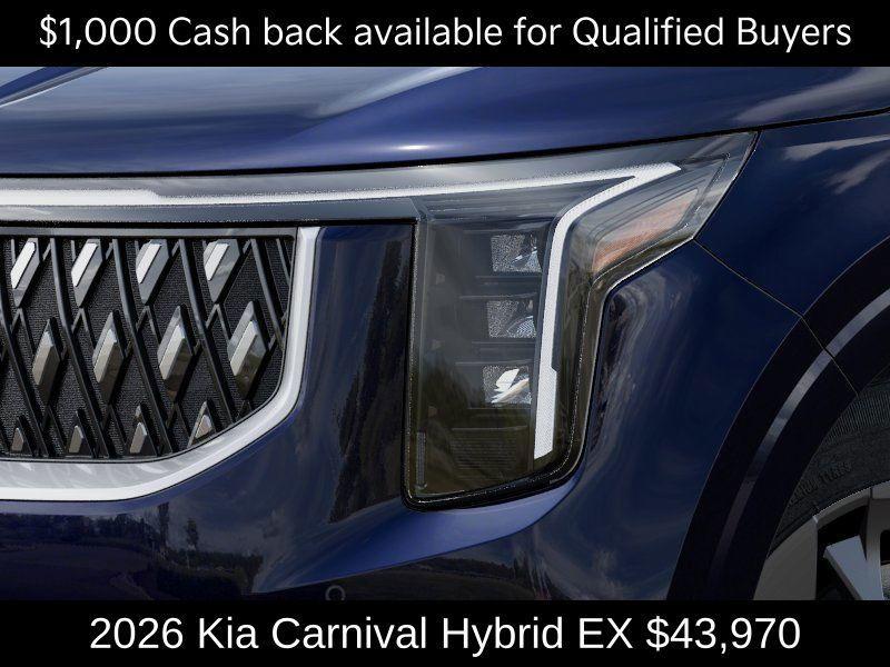 new 2026 Kia Carnival Hybrid car, priced at $43,970