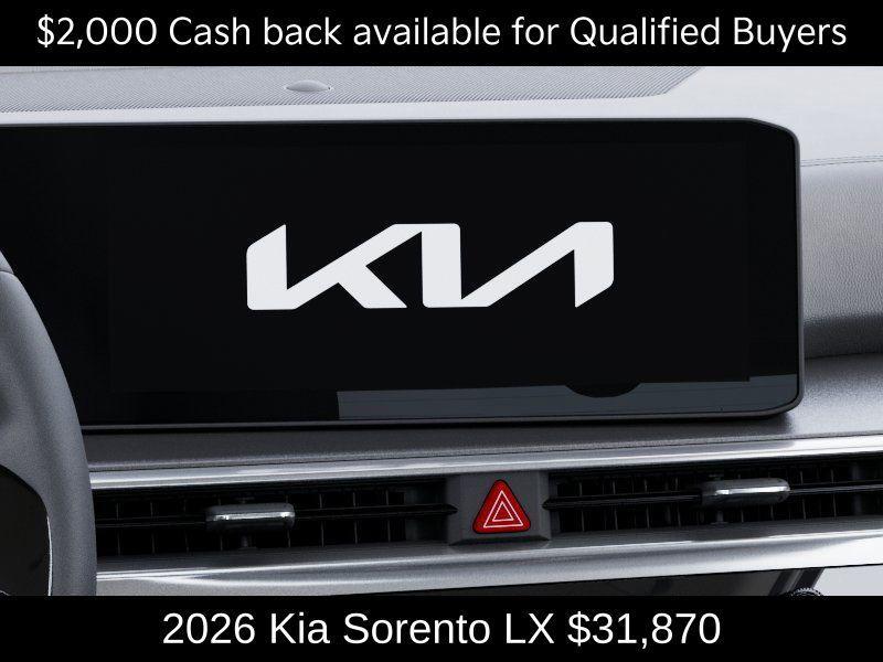 new 2026 Kia Sorento car, priced at $31,870