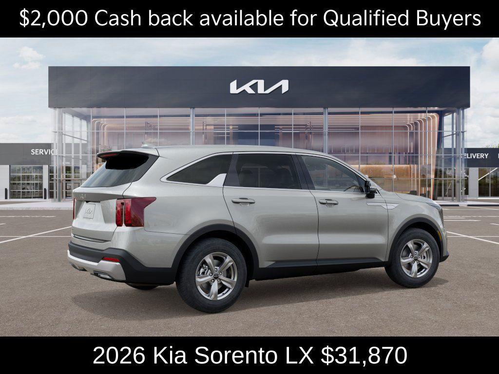 new 2026 Kia Sorento car, priced at $31,870