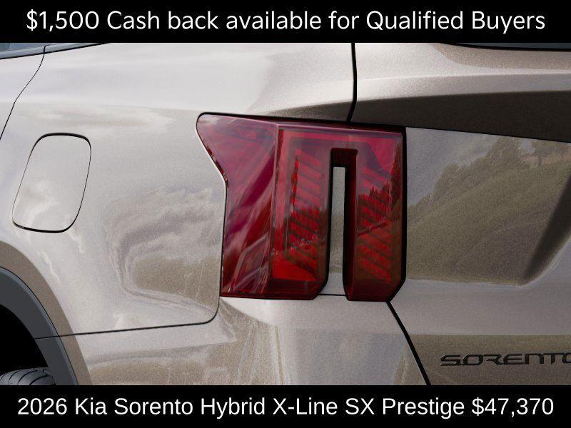 new 2026 Kia Sorento Hybrid car, priced at $47,370