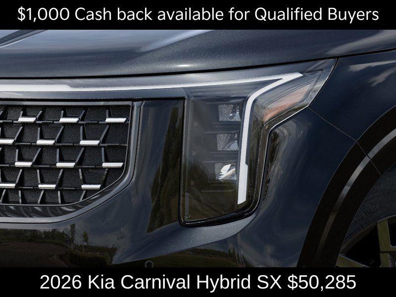 new 2026 Kia Carnival Hybrid car, priced at $50,285
