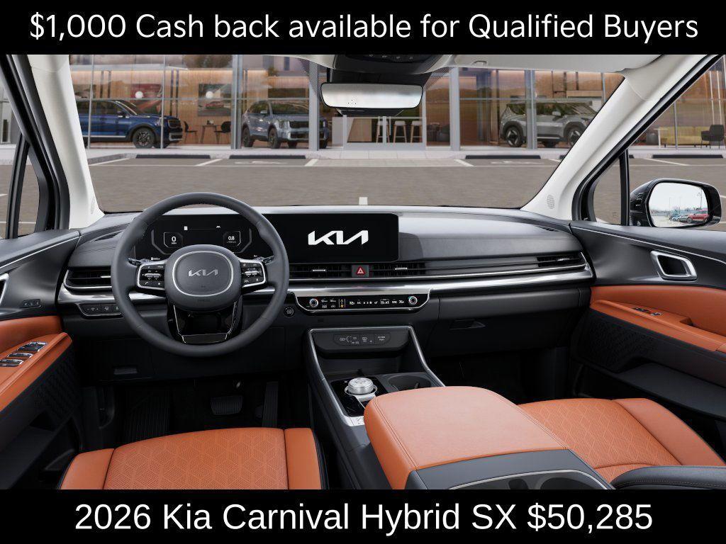 new 2026 Kia Carnival Hybrid car, priced at $50,285