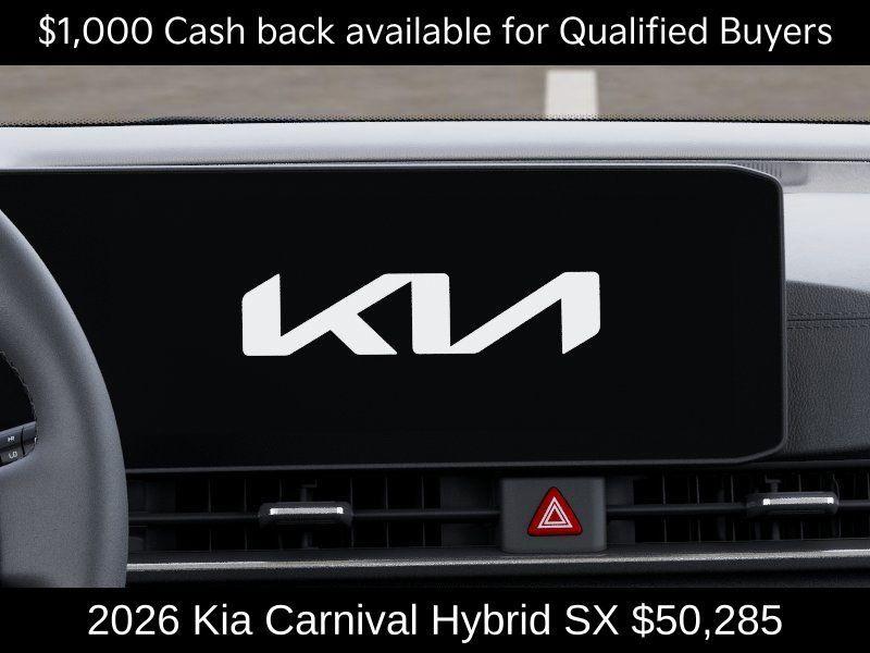 new 2026 Kia Carnival Hybrid car, priced at $50,285