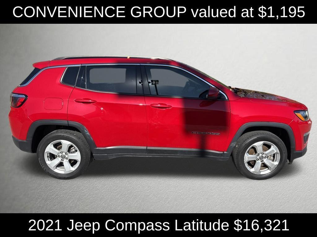 used 2021 Jeep Compass car, priced at $16,321
