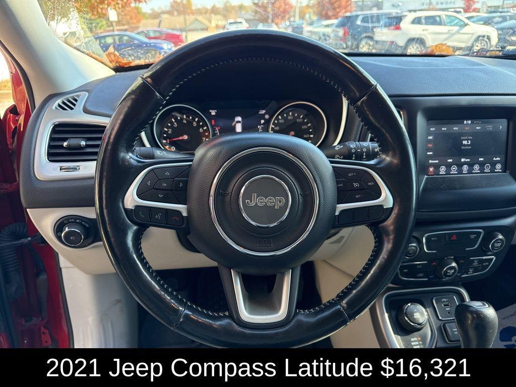 used 2021 Jeep Compass car, priced at $16,321