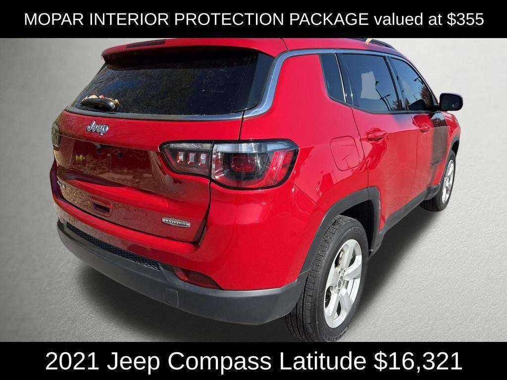 used 2021 Jeep Compass car, priced at $16,321