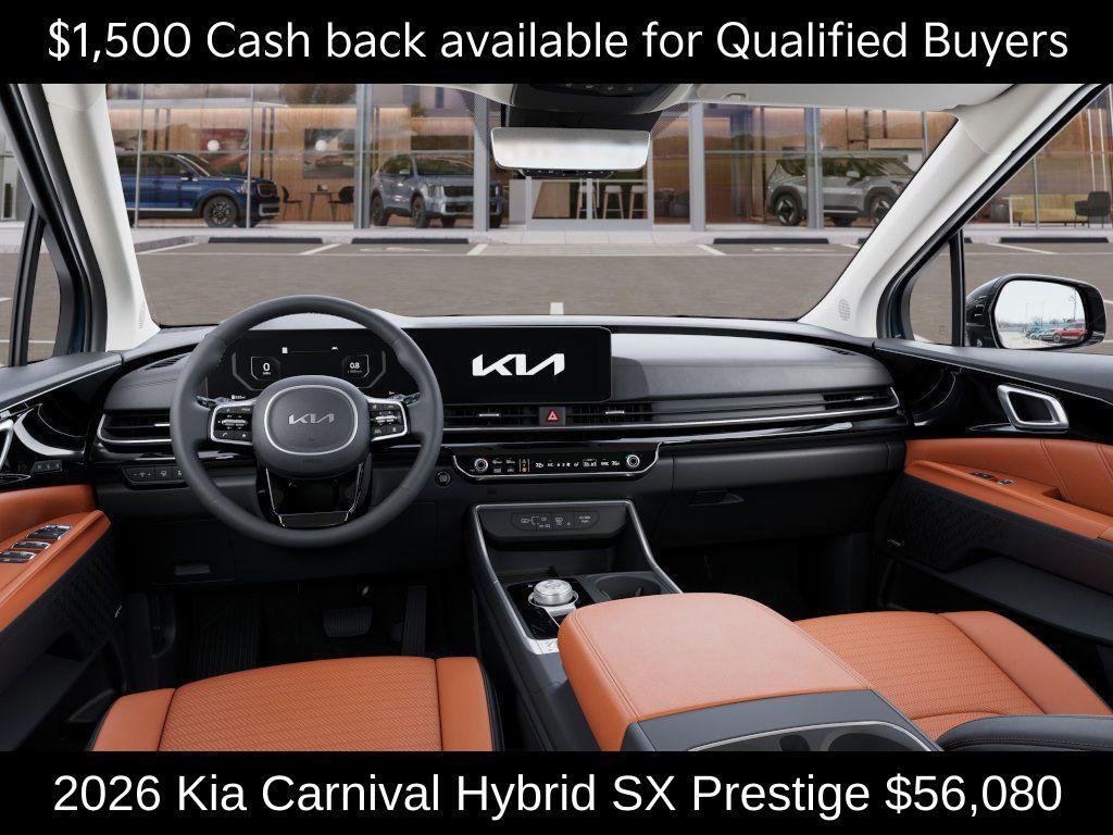 new 2026 Kia Carnival Hybrid car, priced at $56,080