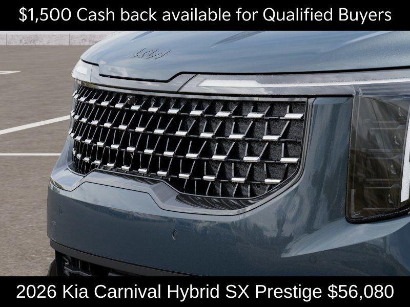 new 2026 Kia Carnival Hybrid car, priced at $56,080