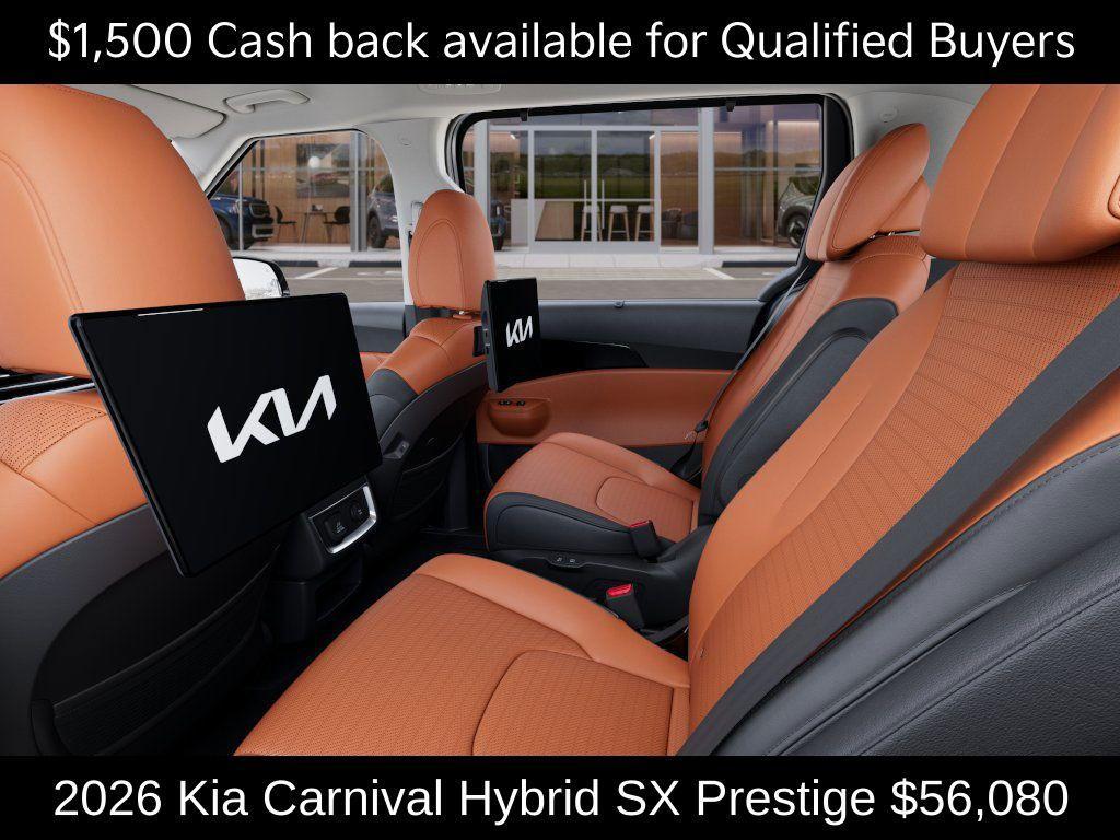 new 2026 Kia Carnival Hybrid car, priced at $56,080