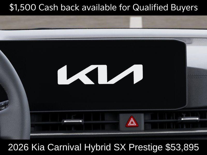 new 2026 Kia Carnival Hybrid car, priced at $53,895