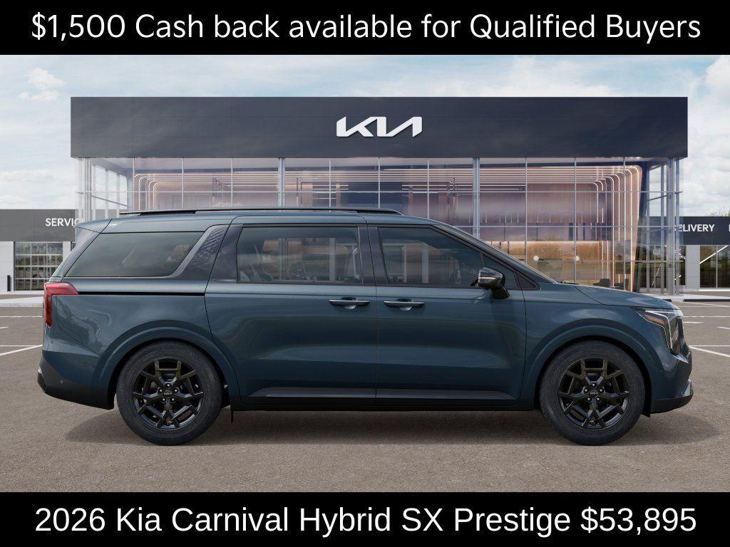 new 2026 Kia Carnival Hybrid car, priced at $53,895