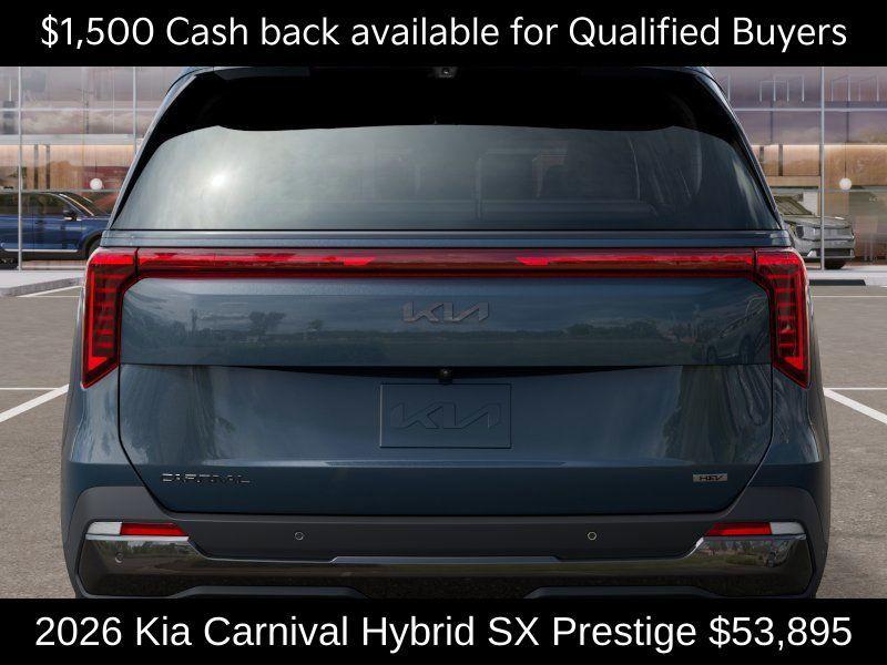 new 2026 Kia Carnival Hybrid car, priced at $53,895