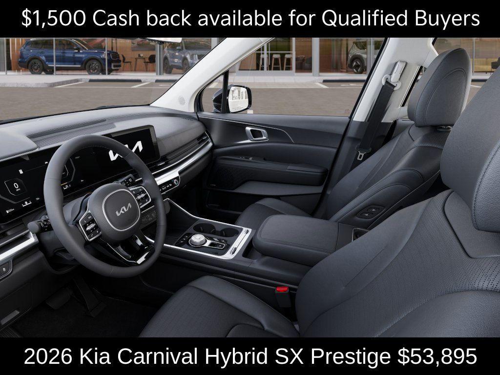 new 2026 Kia Carnival Hybrid car, priced at $53,895