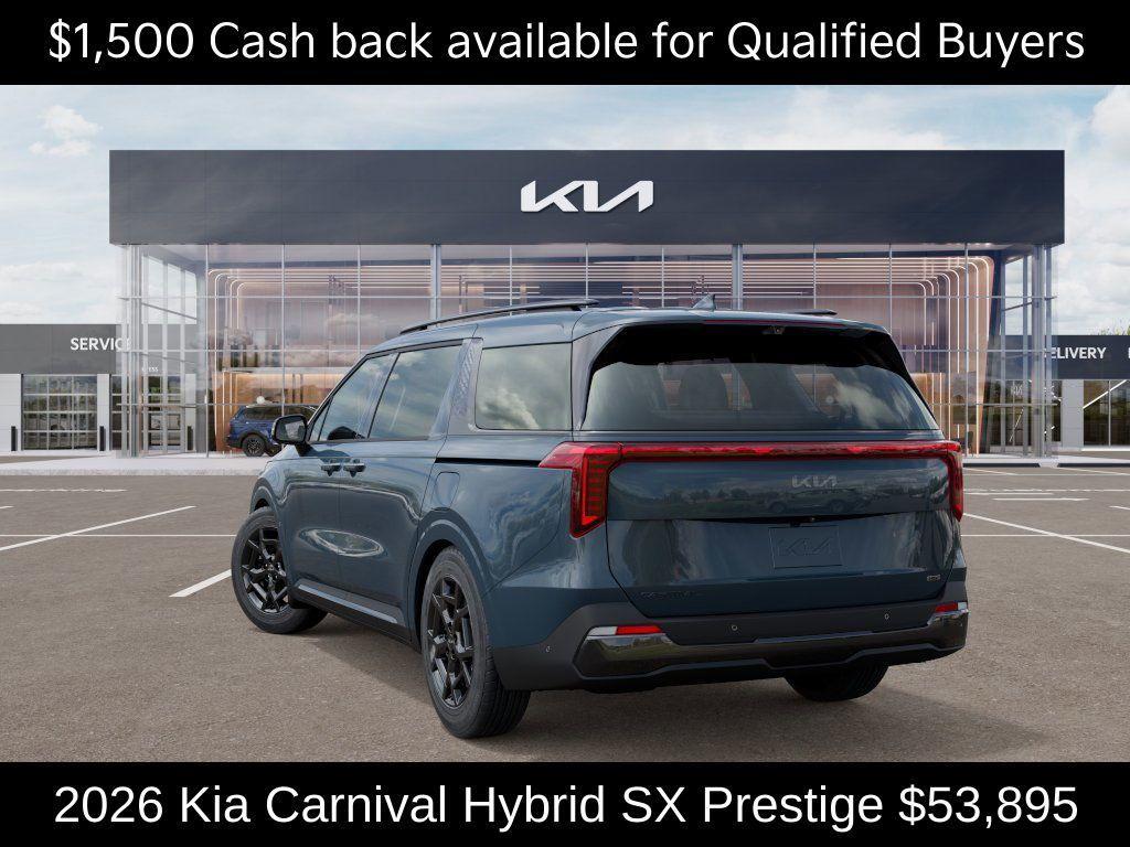 new 2026 Kia Carnival Hybrid car, priced at $53,895