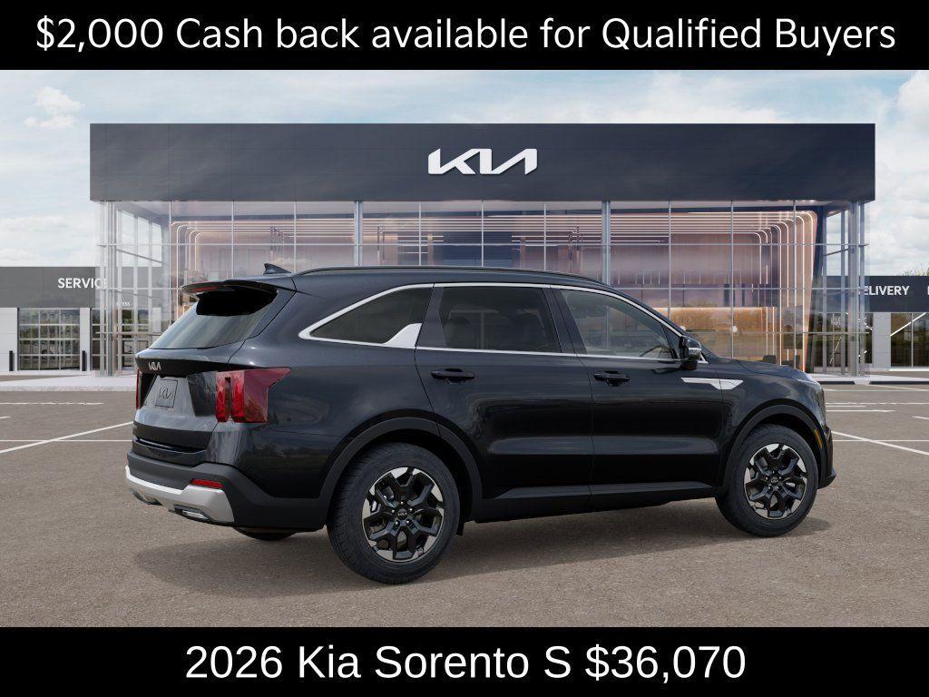 new 2026 Kia Sorento car, priced at $36,070