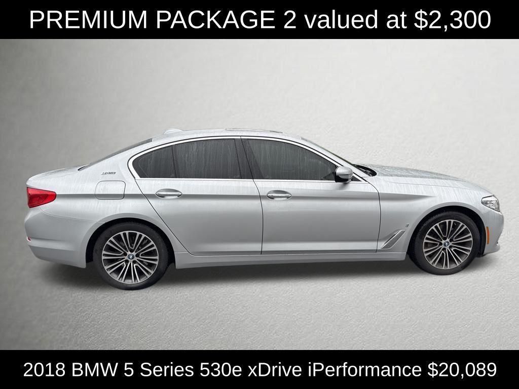 used 2018 BMW 530e car, priced at $20,089