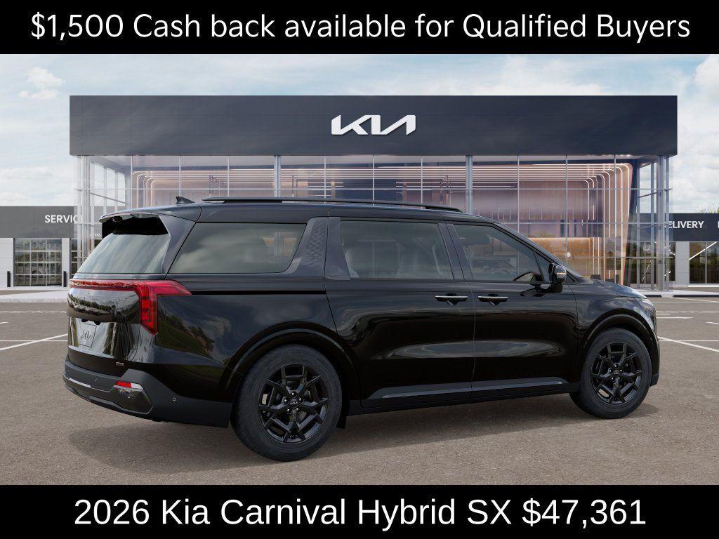 new 2026 Kia Carnival Hybrid car, priced at $47,361