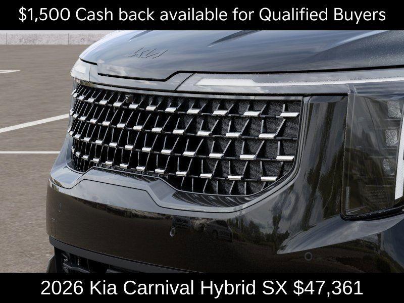 new 2026 Kia Carnival Hybrid car, priced at $47,361