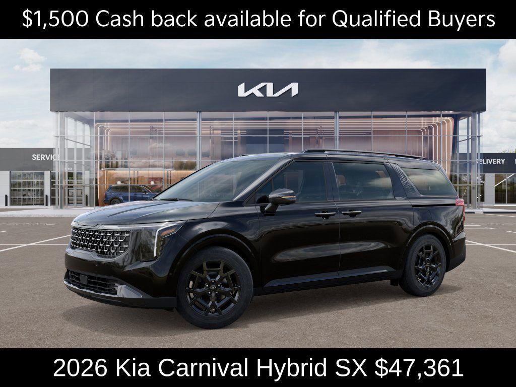 new 2026 Kia Carnival Hybrid car, priced at $47,361