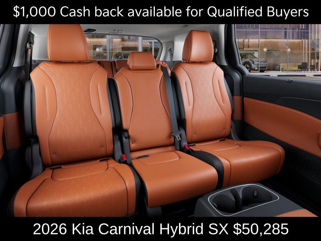 new 2026 Kia Carnival Hybrid car, priced at $50,285
