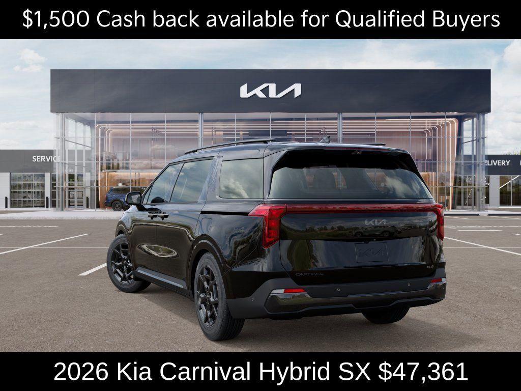 new 2026 Kia Carnival Hybrid car, priced at $47,361