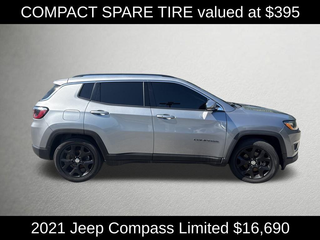 used 2021 Jeep Compass car, priced at $16,690