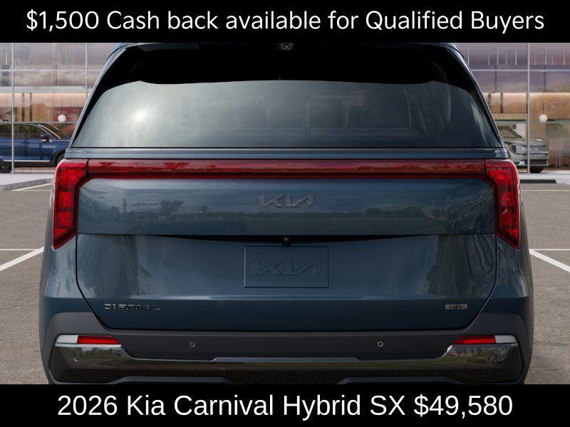 new 2026 Kia Carnival Hybrid car, priced at $49,580
