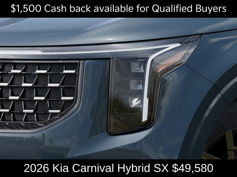new 2026 Kia Carnival Hybrid car, priced at $49,580