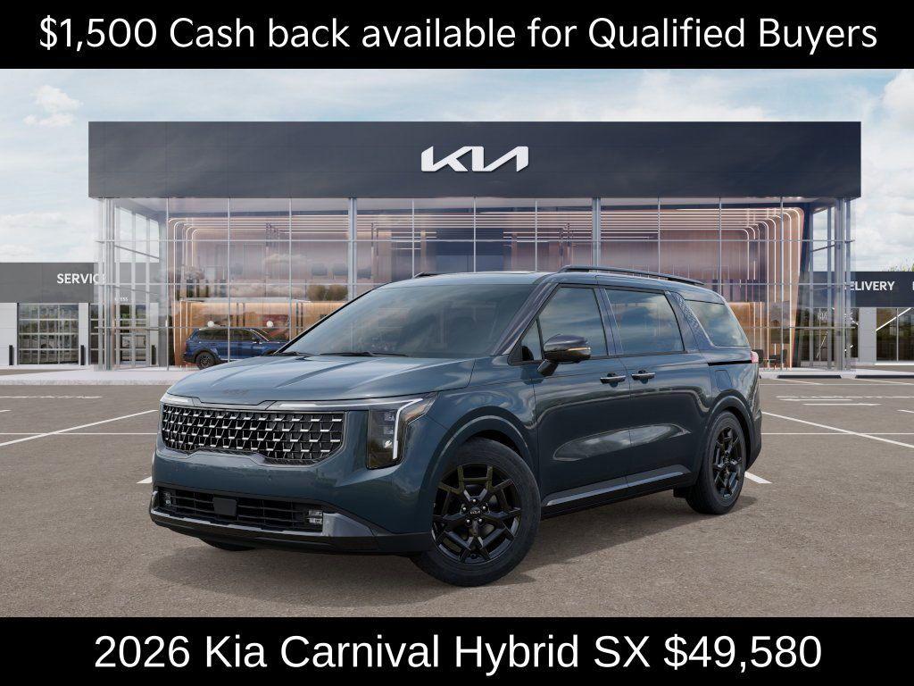 new 2026 Kia Carnival Hybrid car, priced at $49,580