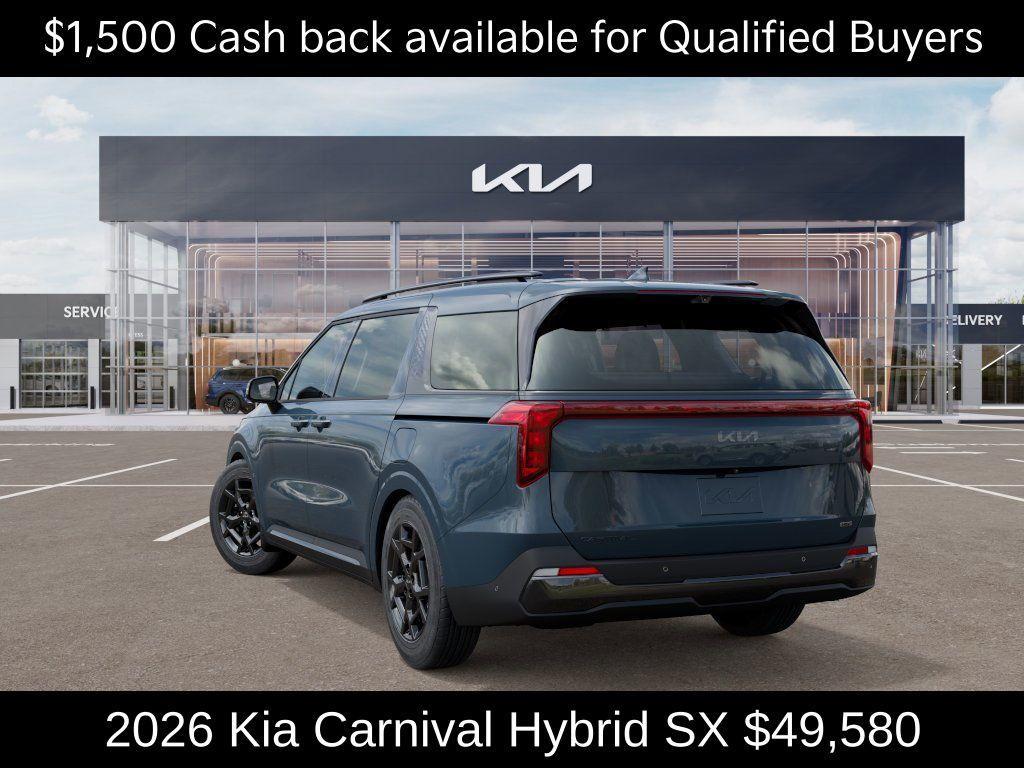 new 2026 Kia Carnival Hybrid car, priced at $49,580