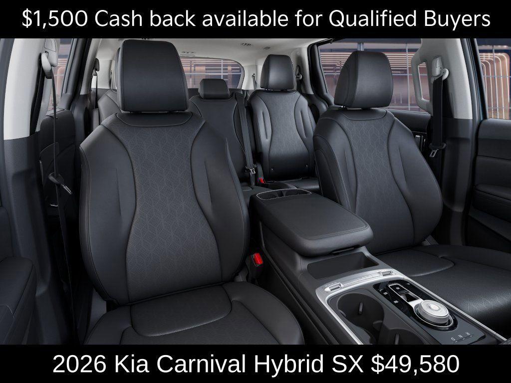 new 2026 Kia Carnival Hybrid car, priced at $49,580
