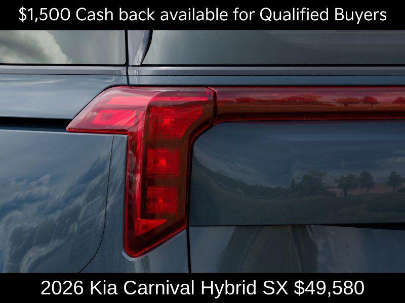 new 2026 Kia Carnival Hybrid car, priced at $49,580