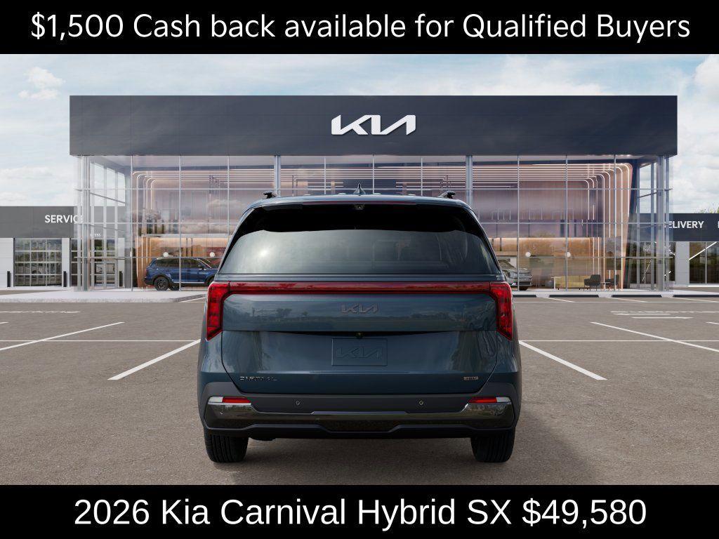 new 2026 Kia Carnival Hybrid car, priced at $49,580