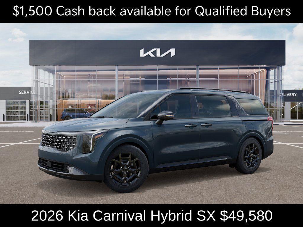 new 2026 Kia Carnival Hybrid car, priced at $49,580