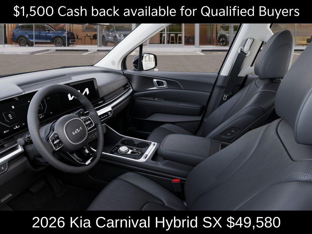 new 2026 Kia Carnival Hybrid car, priced at $49,580